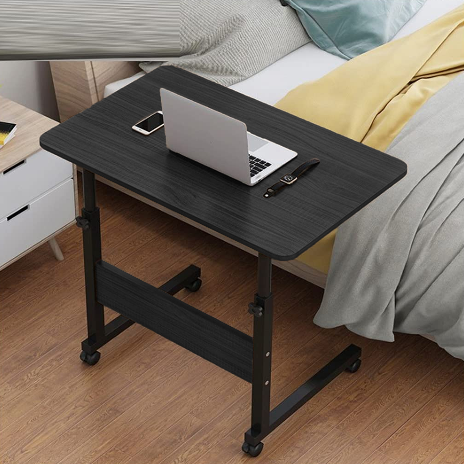 Laptop Desk Gaming Desk Mobile Stand Side Table Side Table for Bed Sofa - Black