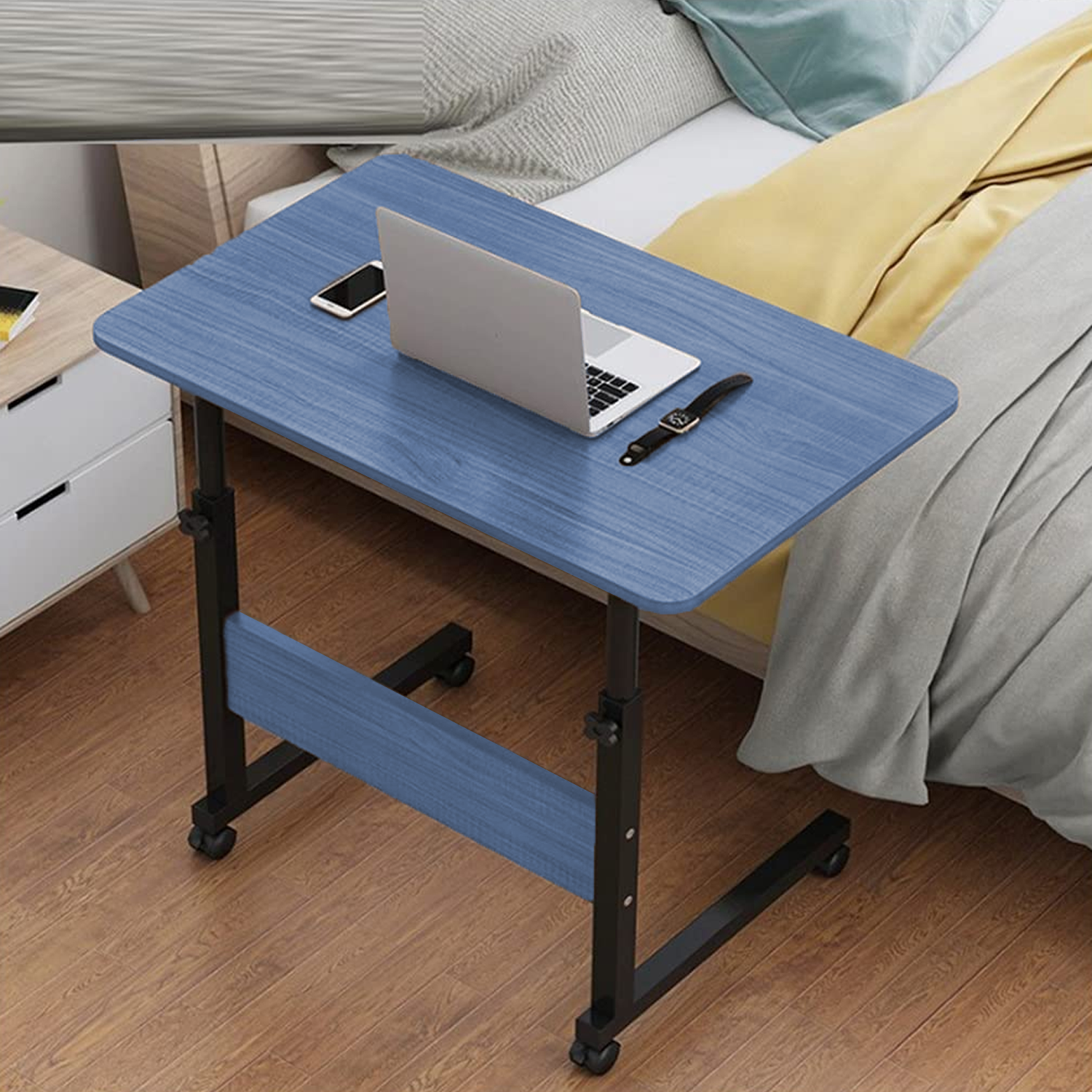 Laptop Desk Gaming Desk Mobile Stand Side Table Side Table for Bed Sofa - Blue