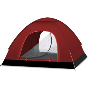 Automatic Tent for 4 prs Dark Red