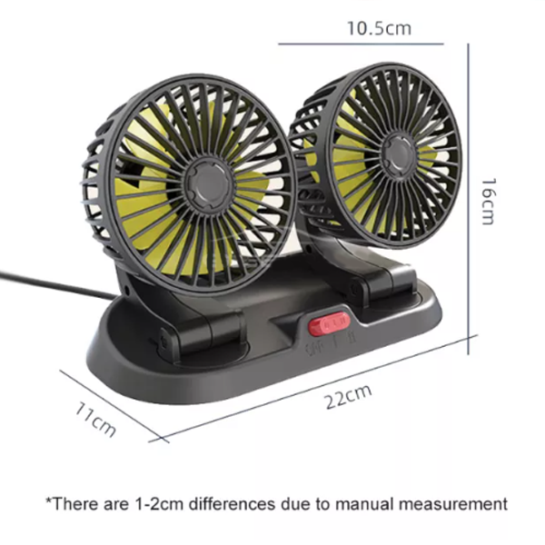 Car Fan Truck 5 Volt Cooling Minivan - Image 9