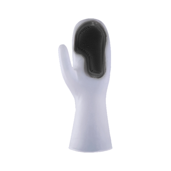 Durable Magic Brush Universal Cleaning Gloves - Grey