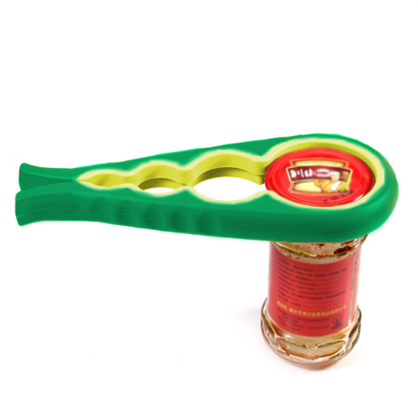 Jar Opener, Easy Grip Bottle Opener Twist Off Lid Quick Opening Cooking Daily Use Weak Hands and Arthritis - Green