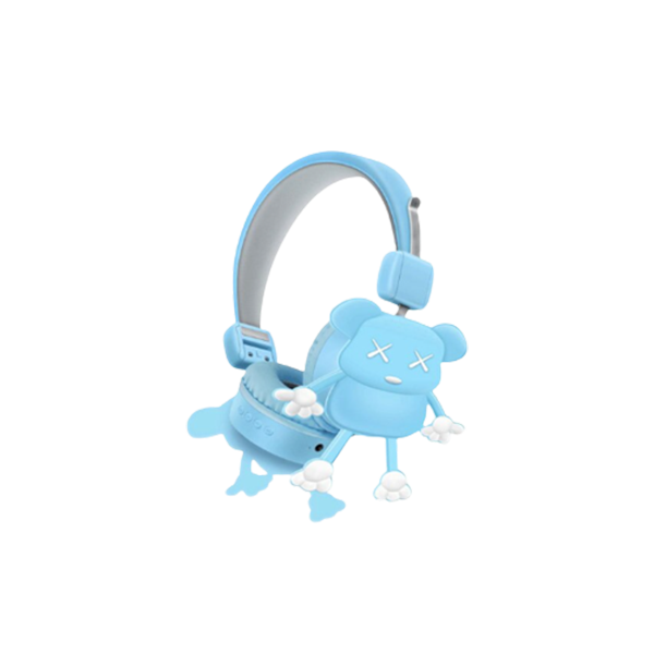 Noise Reduction Headphones Wireless Bluetooth Headset blue