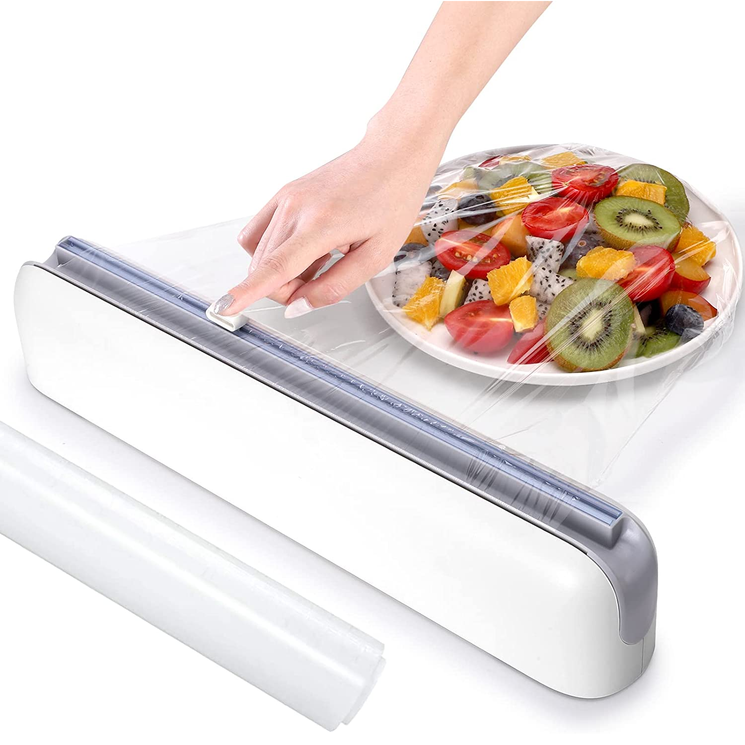 Plastic Wrap Dispenser with Cutter Aluminum Foil