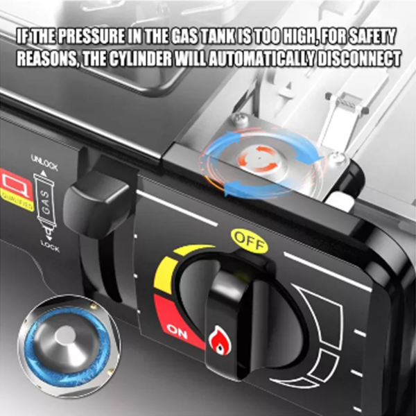 Portable Gas Stove Mini Camping Portable Gas Grill Functional Fuel Outdoor Windproof Camp Stove Butane Gas Stove Portable Stove - Image 2