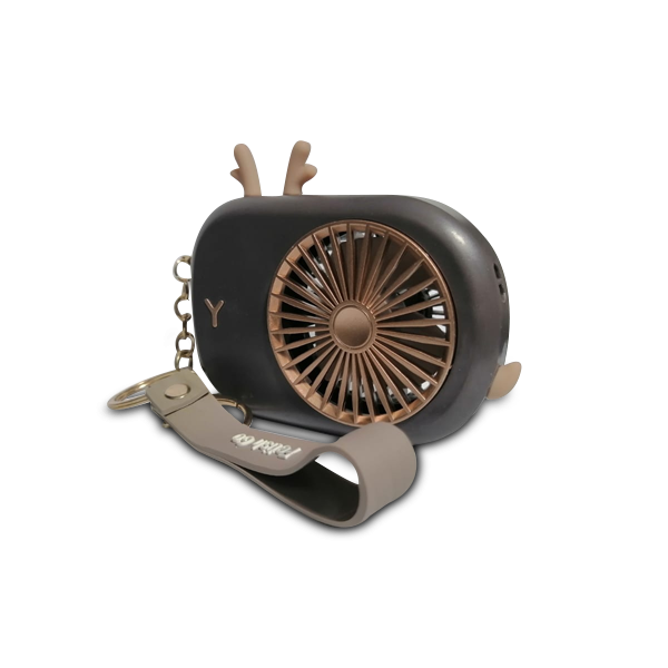 Rechargeable Mini Fan Brown