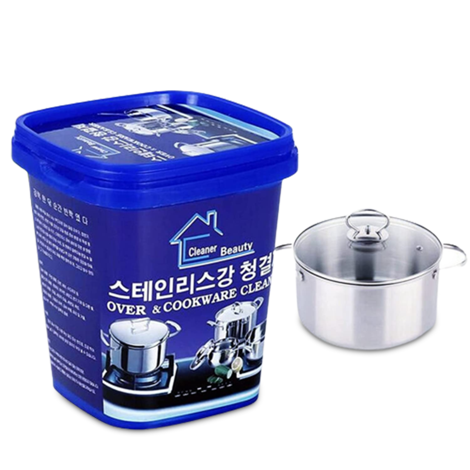 Stainless Steel Cleaning Paste, Powerful Cookware Rust Removal Cleaner
