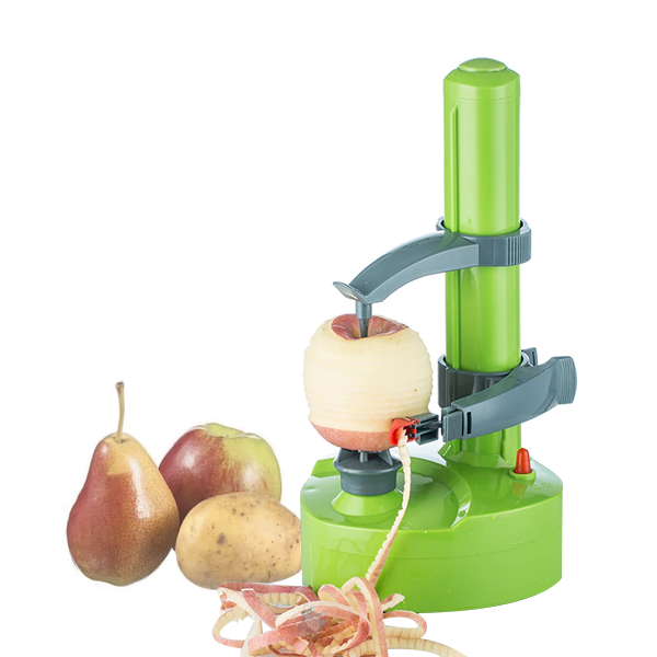 Stainless Steel Multifunctional Electric Rotary Cutting Tool for Vegetable Peeler, Fruit and Potato - Green