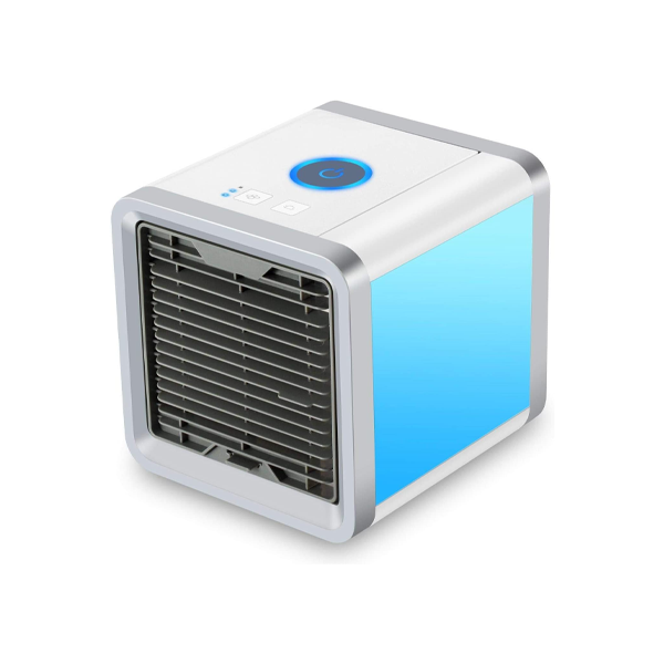 USB Portable Mini Air Conditioner Personal Space Air Cooler 3 in 1 Portable Air Conditioner, Humidifier, Purifier with 7 colorful lights